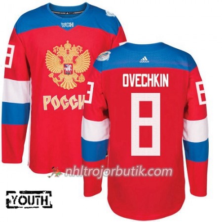 Sovjetunionen Tröja Alexander Ovechkin 8 World Cup 2016 Barn Röd Premier